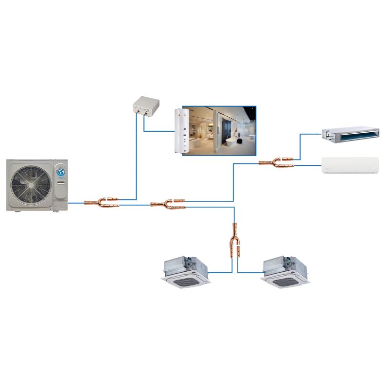 Unidad exterior VRF 2 tubos MUNDOCLIMA MVD-V8M140WDN8 | 15,5 kW | R32