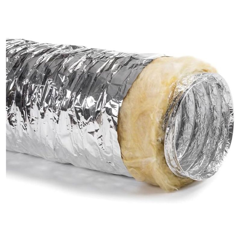 Instalación tubo flexible aislado ventilación