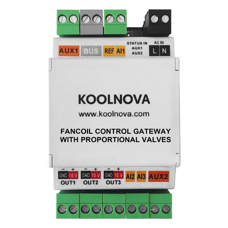 Control adaptativo de fancoils KOOLNOVA 100-G010V0 | 0–10 V