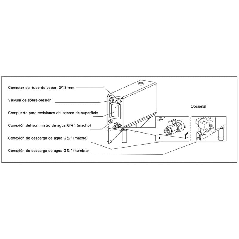 Generador de vapor Harvia HGX