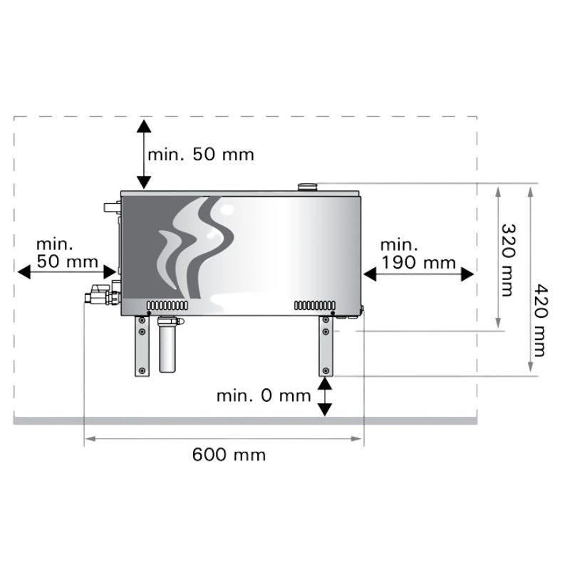 Generador de vapor Harvia HGX