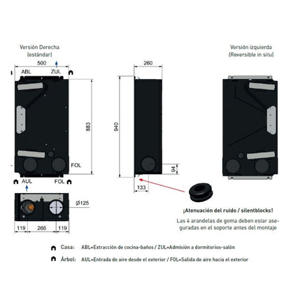 Recuperador de Calor KEOLI 170