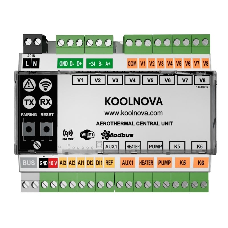 Unidad de control aerotermia KOOLNOVA 100-UCA000 | WiFi | Multizona