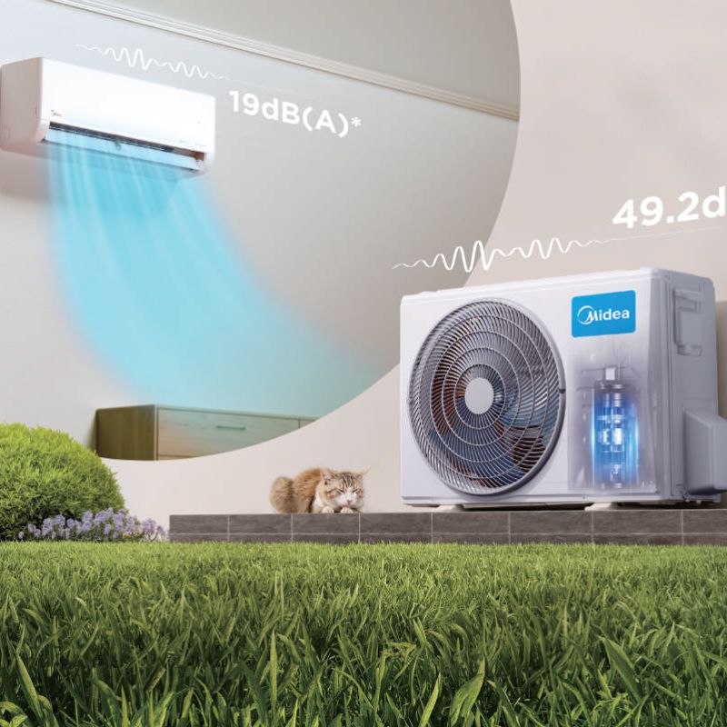 Midea Solunar modo silencioso 20 dB