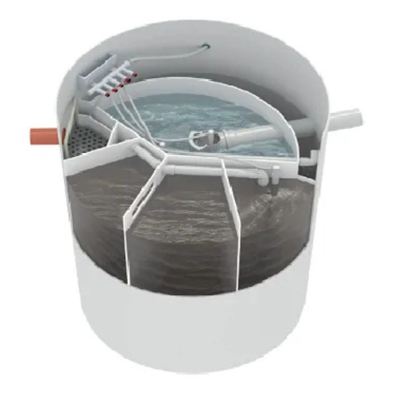 DEPURADORA OXIDACION TOTAL ELIMINACIÓN DE NUTRIENTES 8 HABITANTES