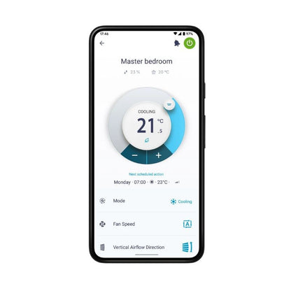 App Daikin Onecta para controlar el Emura 3 TXJ25 por WiFi desde el móvil