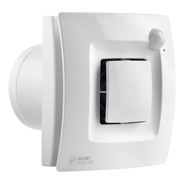 Extractor de baño SILENT DUAL 100 | Sensor humedad y presencia | S&P