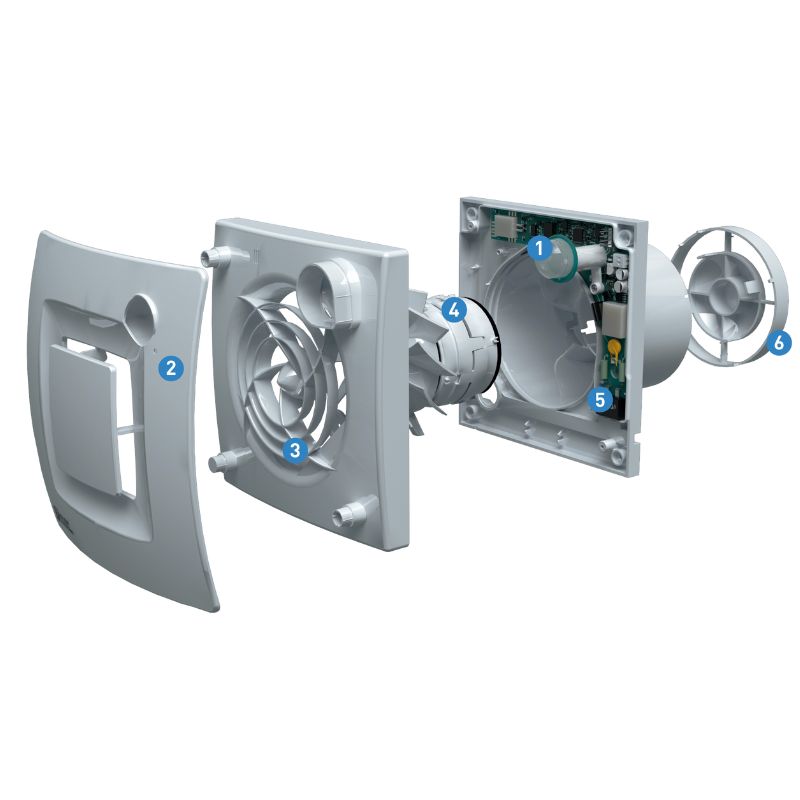 Extractor de baño SILENT DUAL 100 | Sensor humedad y presencia | S&P