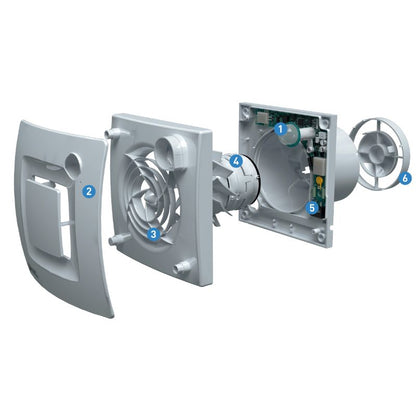 Extractor de baño SILENT DUAL 100 | Sensor humedad y presencia | S&P