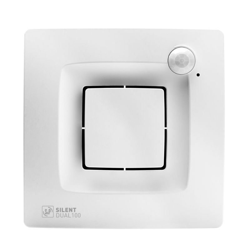 Extractor de baño SILENT DUAL 100 | Sensor humedad y presencia | S&P